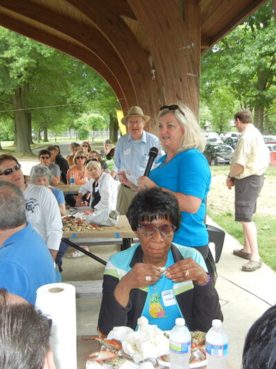 Crabfest2013Clairespeaking.jpg