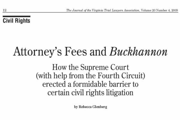 Attorney Fees and Buckhannon (1160x775)
