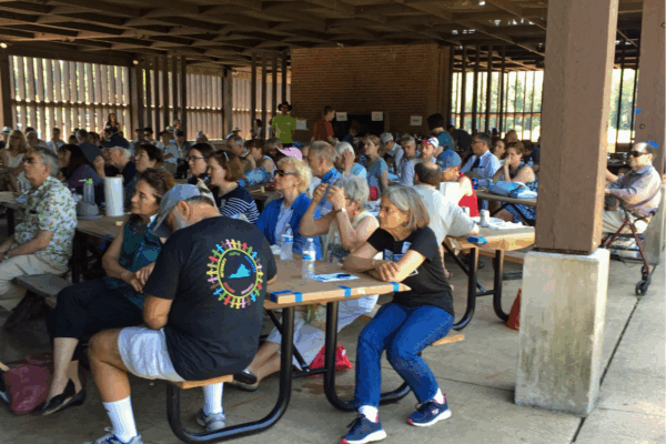 ACLU members gathered at the 2017 Crabfest hosted by the Northern Virginia chapter.