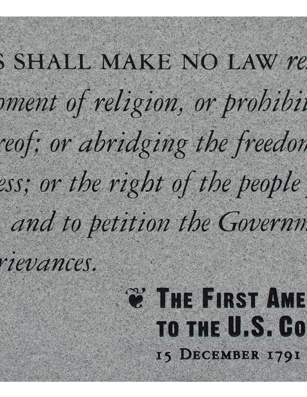 The text of the First Amendment