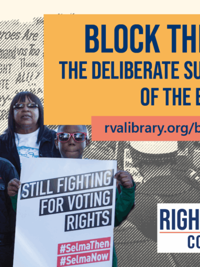 banner image for block the vote exhibition