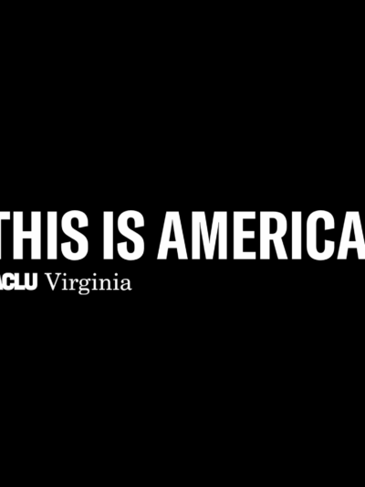 black background with the text "this is america"
