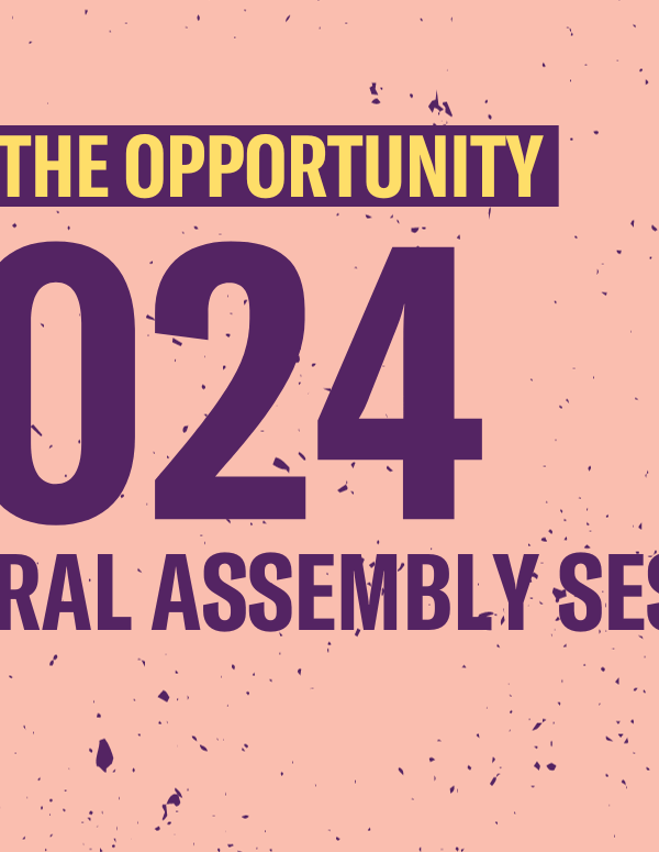 Seize the Opportunity: 2024 General Assembly Session
