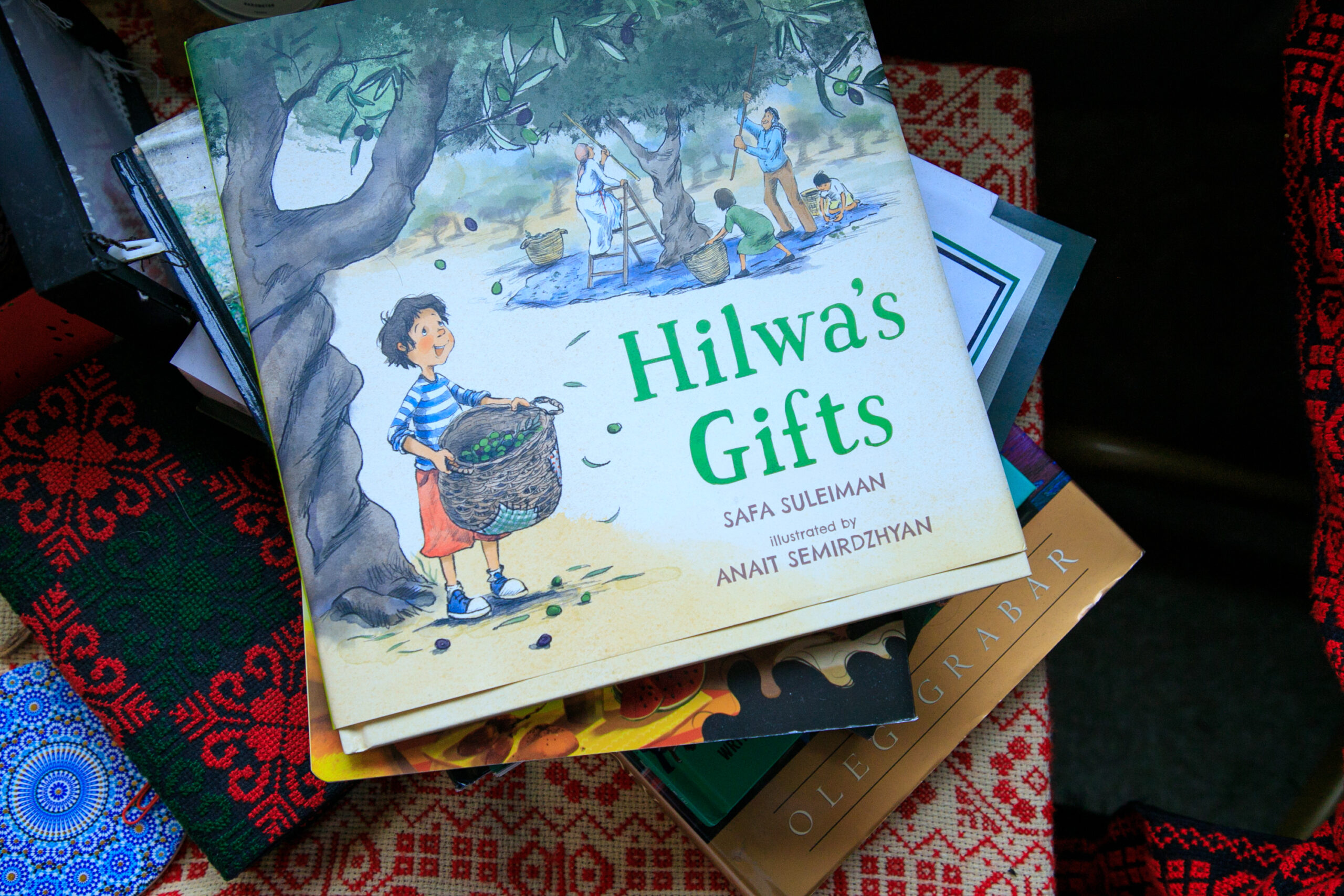 One of Badar's children's books titled Hilwa's Gifts