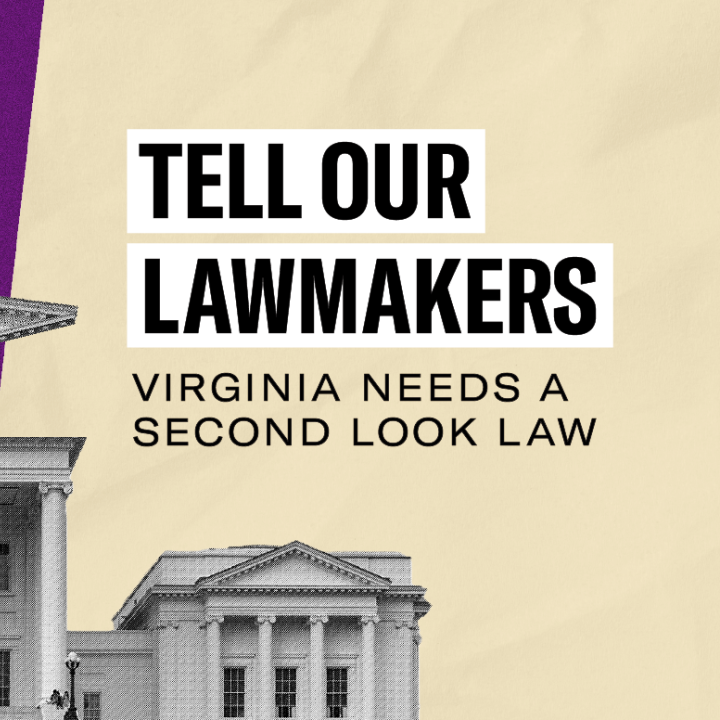 Tell Our Lawmakers: Virginia needs a second look law