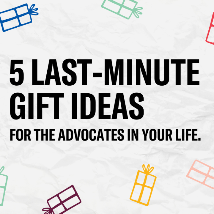 A graphic that reads "5 Last-Minute Gift Ideas"
