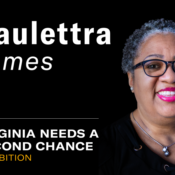 "Paulettra James. Virginia needs a second chance exhibition."