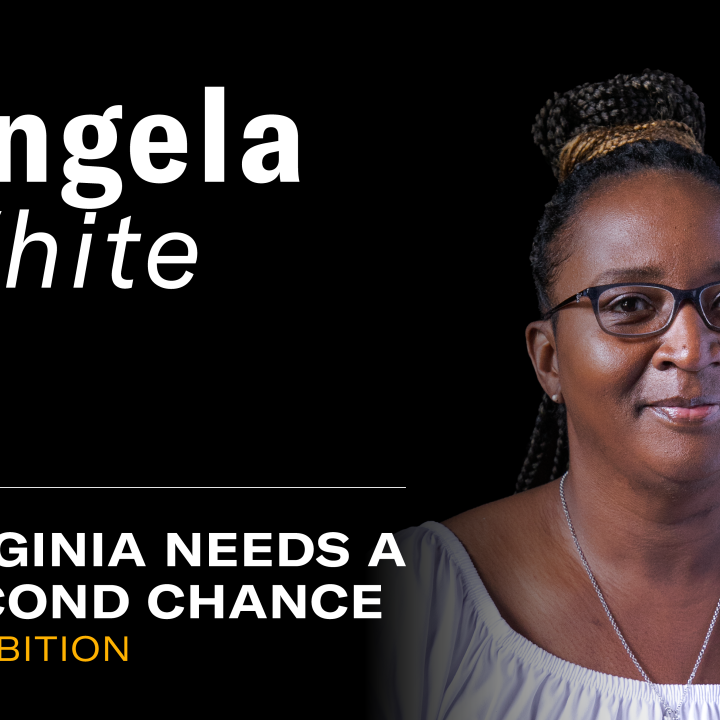 "Angela White. Virginia needs a second chance exhibition."